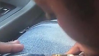Big Lips Suck Me off in the Car in Public Broad Daylight