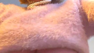 Amateur blond girl with big boobs getting fucked