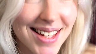 Blonde teen Sierras first erotic masturbation video
