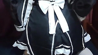 Otaku with Rem Cosplay Gets Fucked Without a Condom Part 1