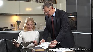 Older educator treats her fabulous schoolgirl properly
