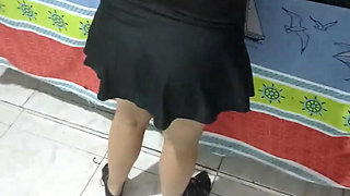 My Wife Cooks Sausages and Hallacas for Me Because I'm Very Hungry and While You See How She's Naked, She Loves to Cook Like Tha