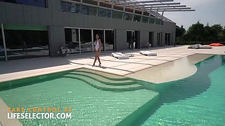 Threesome sex with Angelica Heart