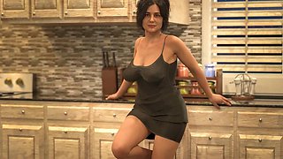 In Your Shoes: Mature MILF granny gets fucked in the kitchen and gets her pussy filled with cum Ep. 20
