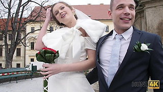 HUNT4K. Married couple decides to sell bride’s pussy for good