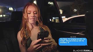Tiny Redhead Madi Collins First BBC Gangbang - Airtight DP & Gagging