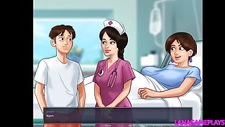 Summertime Saga #91 - nurse sucking naked patients dick