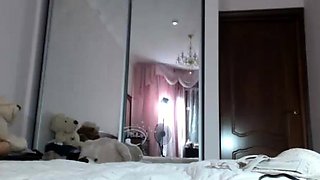 Petite small tit babe with perfect pussy masturbates