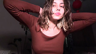 Teen cutie's debut porn casting ended with an orgasm. Should we take her