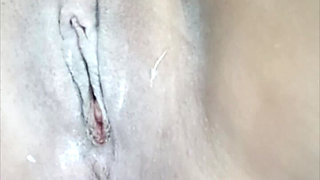 Cleaning Pussy Hair with Wax
