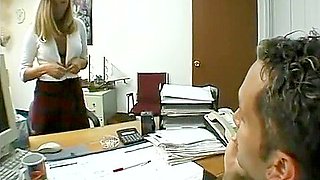 Young Blond Chick Sunrise Adams Having Hardcore Sex In Office