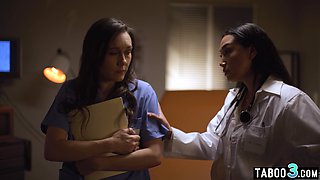 Latin mommy doctor lures a nurse into sex