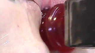 Far Spread Pussy Fucked by Machine 328 B