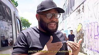 Busty Mature Latina Picked Up for Rough Anal Threesome with BBC in Car