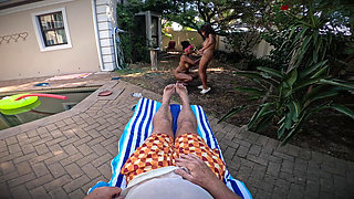 Twisted Nymphs - Rosie and Pam's Sexy Pool Party - Part 2