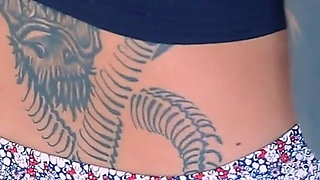 Tattoed Sexy Babe Schoolgirl Fucked in Missionary After Class