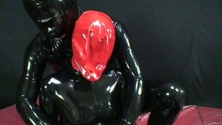 Extreme fetish latex play