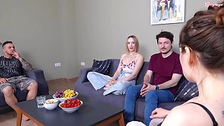 Young Wife Gets Anal Fuck in Front of Cuckold Hubby - Maya Bee & Erica Mori