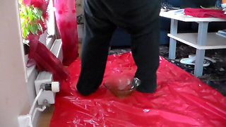 Jen Is Peeing in a Green Glass Bowl