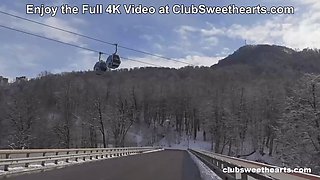 Ready, Set, Snow! Lesbian Foursome for ClubSweethearts