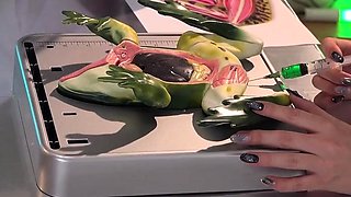 Hot college Asian chick with school uniform