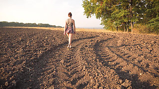 Watching Schoolgirl Walks Outdoors Upskrt Full Back Panties