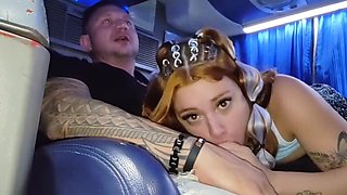 Fucked The Redhead On The Travel Bus