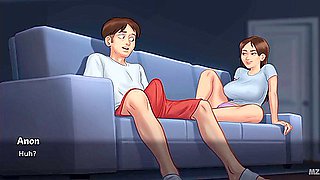 Jenny Gives Her Boyfriend A Foot Job Live On A Cam Show (summertime Saga Gameplay) - Car Toon