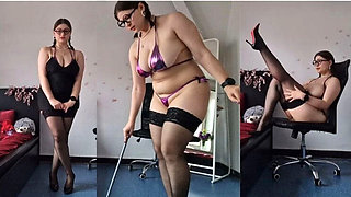 Daddy's Good Girl Roleplay - TinniAngel Teases in Black Dress & Heels