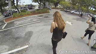 Poking Glasses - Boinking a beauty Aurora Monroe before her encounter