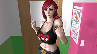 Fortnite Hottie Mary Jane Fucked and Creampied by Big Black Cock