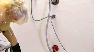 Large amateur mother masturbating with her adult toy