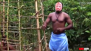 In West Africa, during our yearly celebration, the king takes the most stunning maiden in a cage while the queen and guards observe