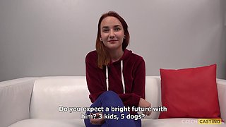 Czech Redhead Nikola Mesmerizes in Busty POV Passion