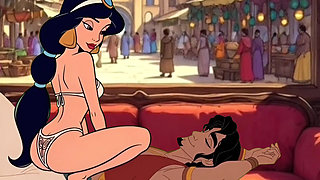 Dominant Princess Sits Her Ass on a Cuckold's Face and Experiences Pleasure and Orgasm