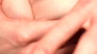 Playing and Squeezing My Small Tits and Nipples