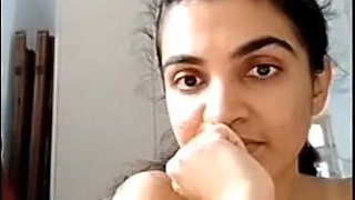 Horny indian housewife milf first time nude strip on webcam