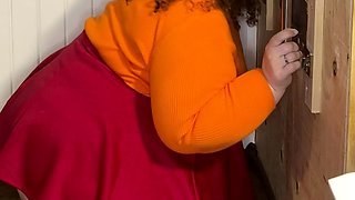 Jinkies- it looks to me like Velma had fun at my glory hole