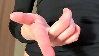After Walk Creamy Panties - Slim Russian Girl in Black Bodysuit Shows Heavy White Discharge