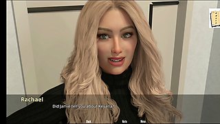 Busty babes in a manga-inspired erotic visual novel game