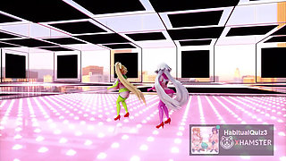 mmd r18 FGO MMD Two Jeannes portray a paranoid girl with a cell phone 3d hentai ahegao milf