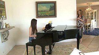 Busty Mommy Seduces Talented Quiet Pianist stepDaughter