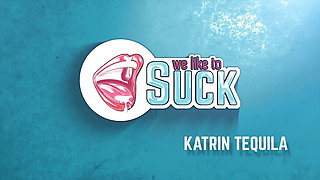Katrin T Roleplays as Cock Sucking Student Who Laps up Cum
