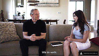MODERN-DAY SINS - Big Dick Priest Takes Naive Teen's Anal Virginity! Dutch Subtitles