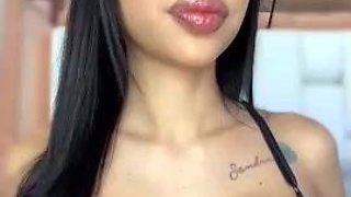 Stacked brunette goes solo toys and masturbation