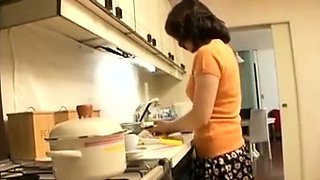 Sex With My Asian Japanese Hot Aunt In Home Kitchen
