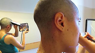 Italian Girl Shaves Her Head to Zero