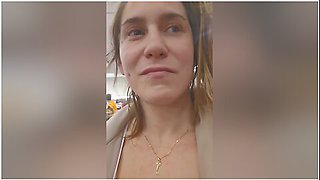 Masturbating And Accidental Squirt In Target Changing Room! With Aderes Quin