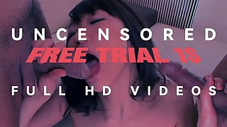 Makoto Kasai in wild JAV trio fucked intensely by two passionate males