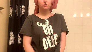 Pregnant Redhead Webcam Masturbation